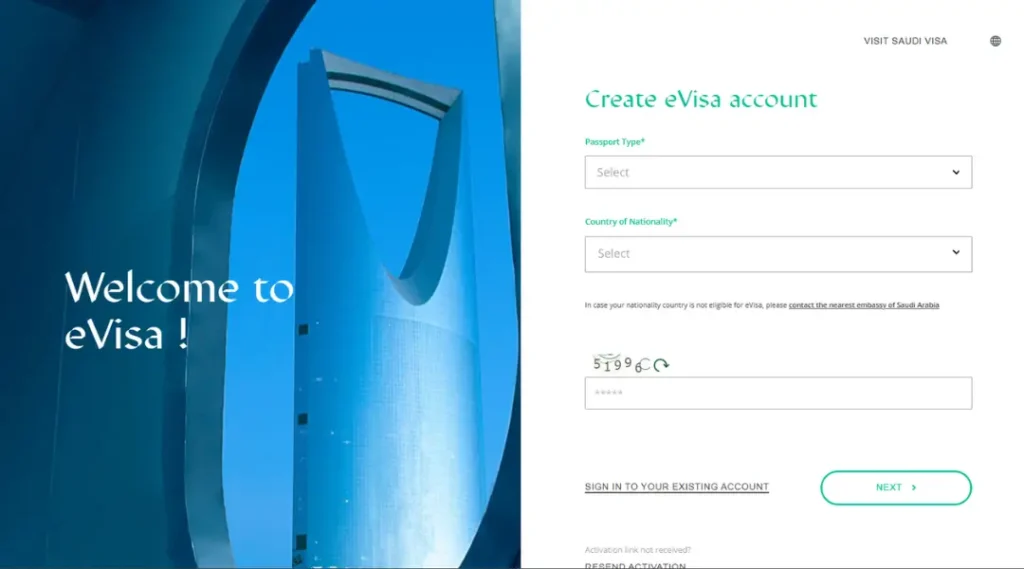 Saudi-Arabia-Visa-Create-eVisa-Account-Step