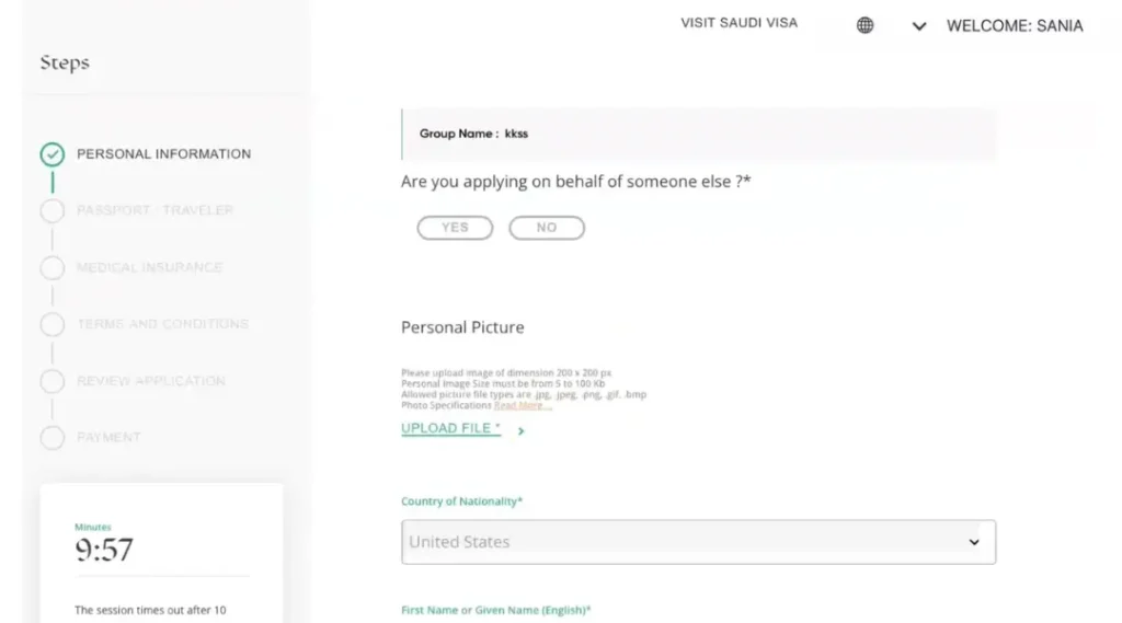 Saudi-Arabia-Visa-Personal-Information-Photo-Upload