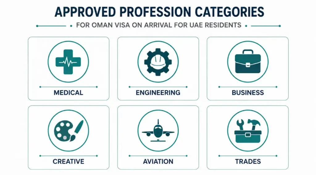 approved-profession-categories-for-oman-visa-on-arrival-for-uae-residents