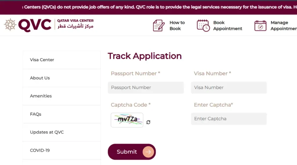 qatar-visa-center-track-application-form
