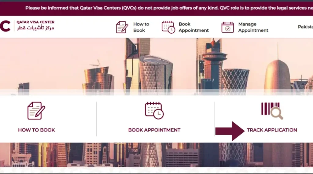 qatar-visa-center-track-application-option