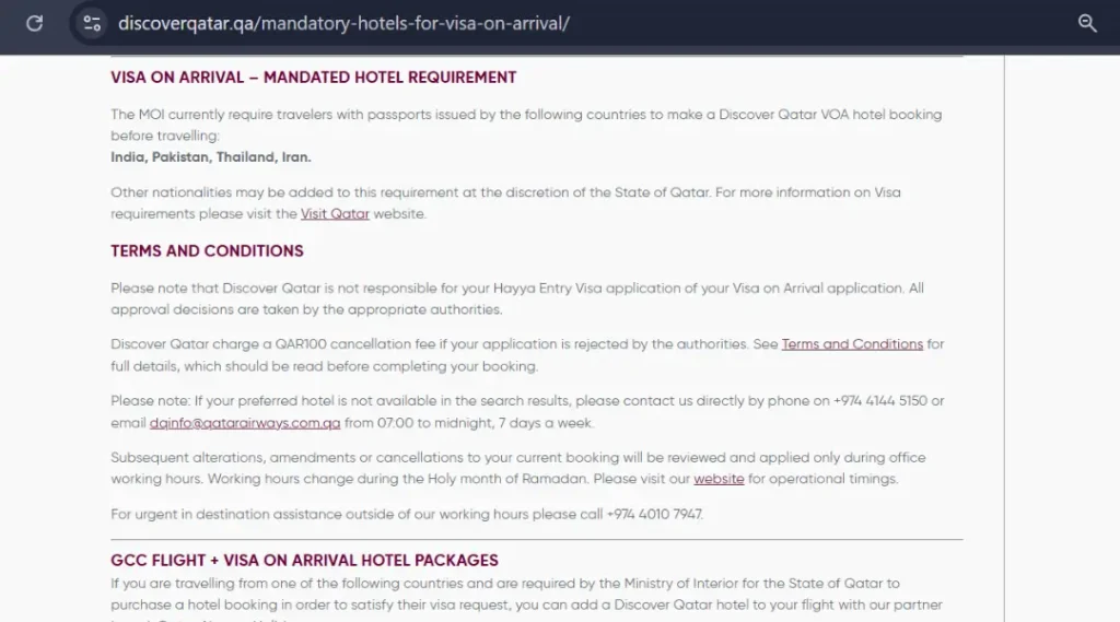 discover-qatar-official-page-listing-nationalities-requiring-mandatory-hotel-booking-for-visa-on-arrival
