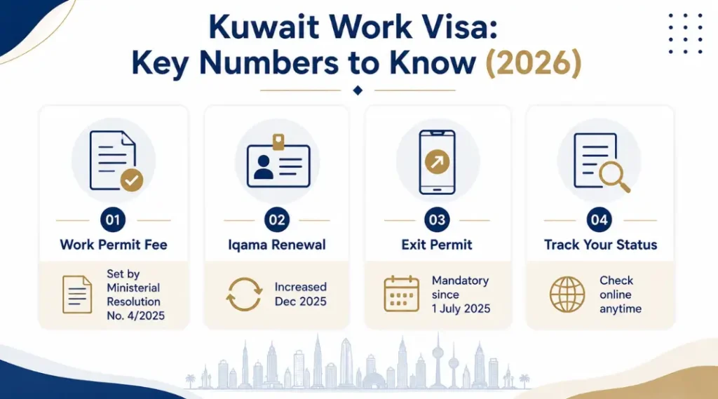 kuwait-work-visa-2026-quick-facts-infographic-fees-exit-permit-rule-and-iqama-renewal