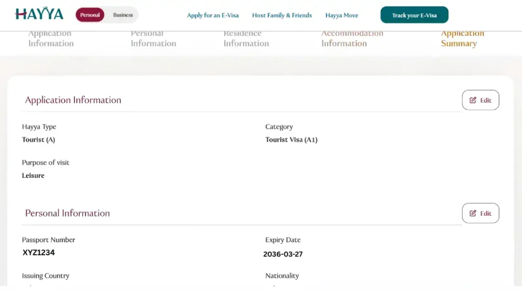 hayya-a1-application-summary-step-5-review-before-submit