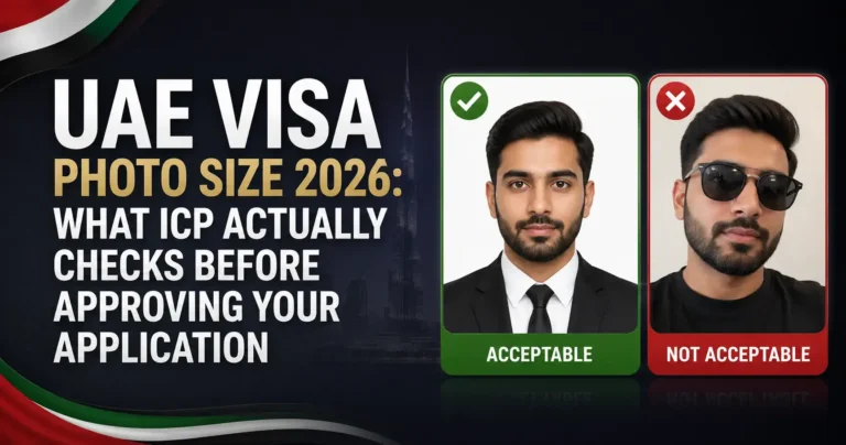 UAE visa photo size