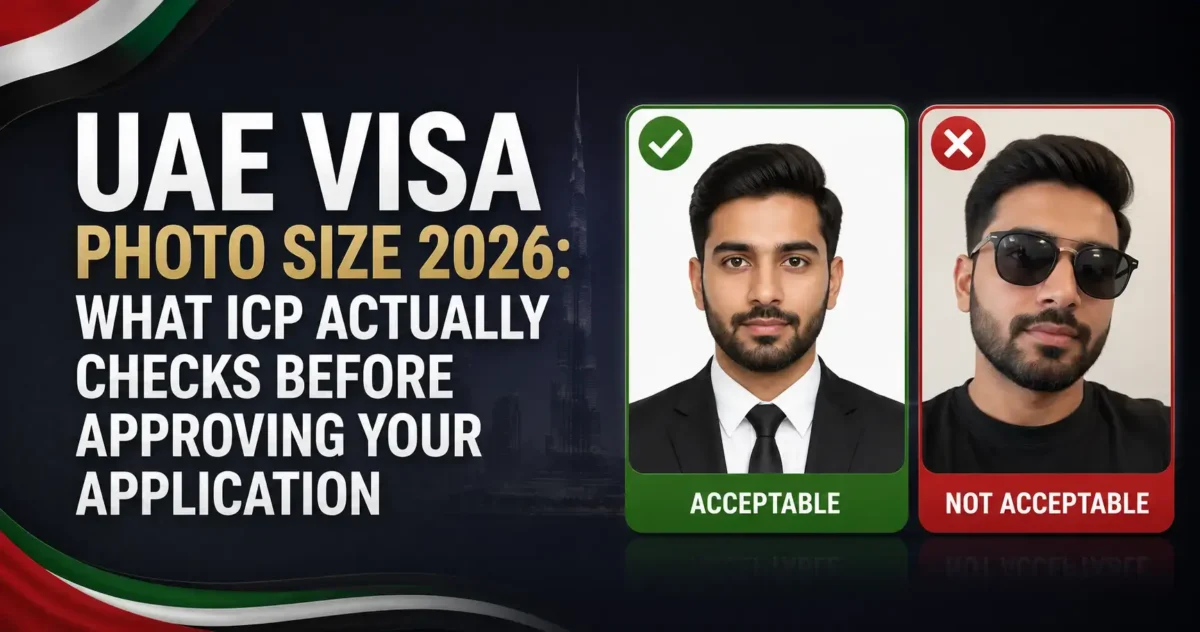 UAE visa photo size